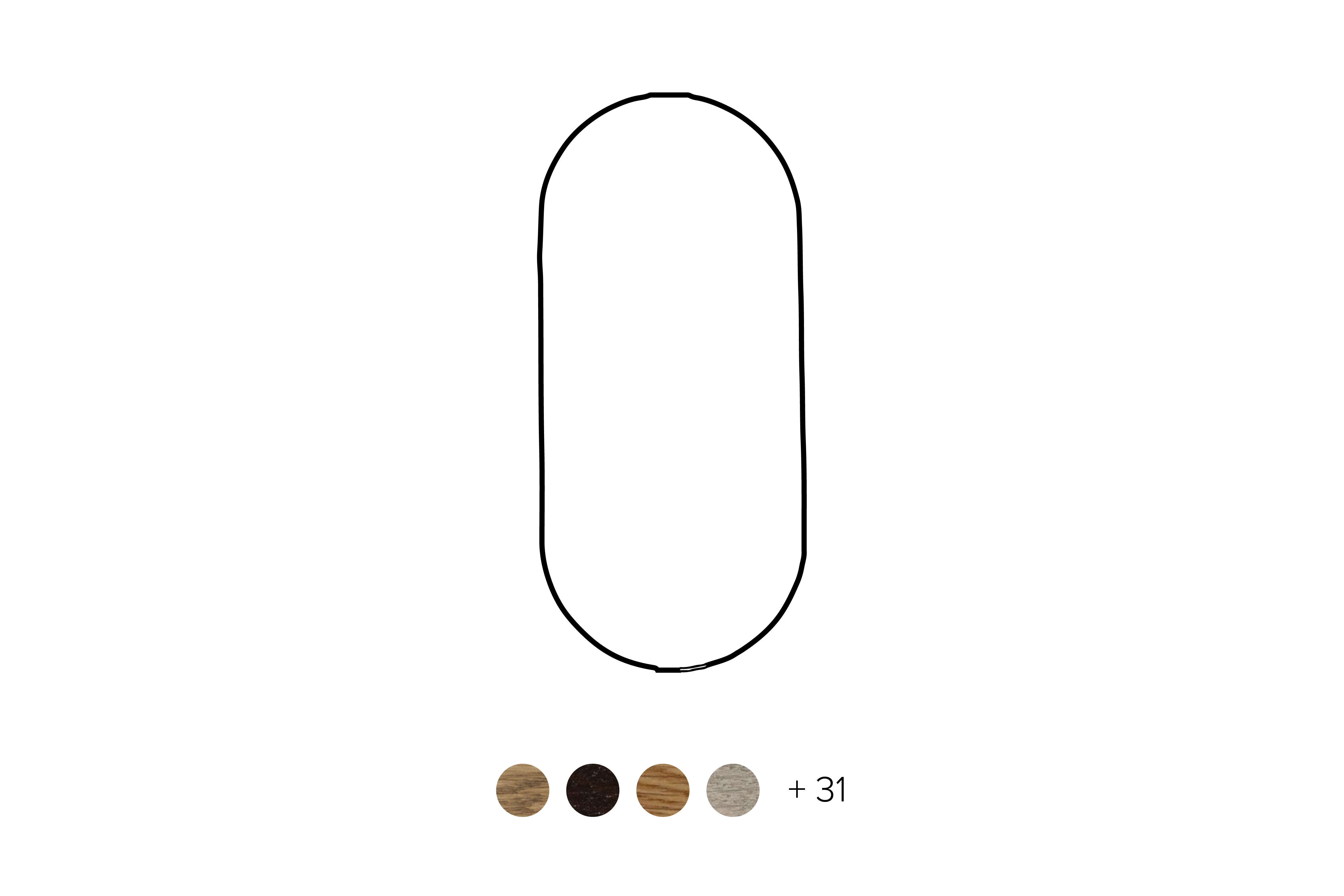 Rens Vlak Ovaal (100 cm breed) - Rens - Tafel - Rens - 140